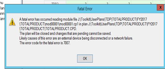 lost connection to FileServer